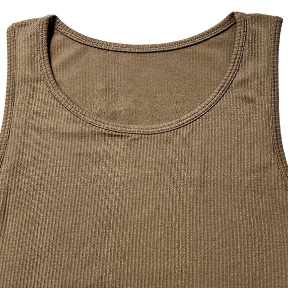 SKIMS Stretch Rib High‎ Neck Bralette NEW Desert 2X/3X - Picture 4 of 11